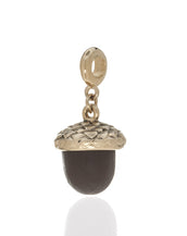 Winter in the Garden Brown Acorn Charm with Ring