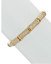 Gold Stardust Segmented Bamboo Bracelet