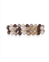 Brown Mix 10mm two Strand Caviar Magnetic Attractions™ Bracelet