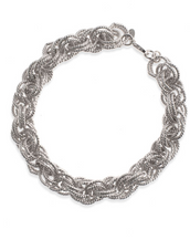 Signature Silver Tone Bracelet