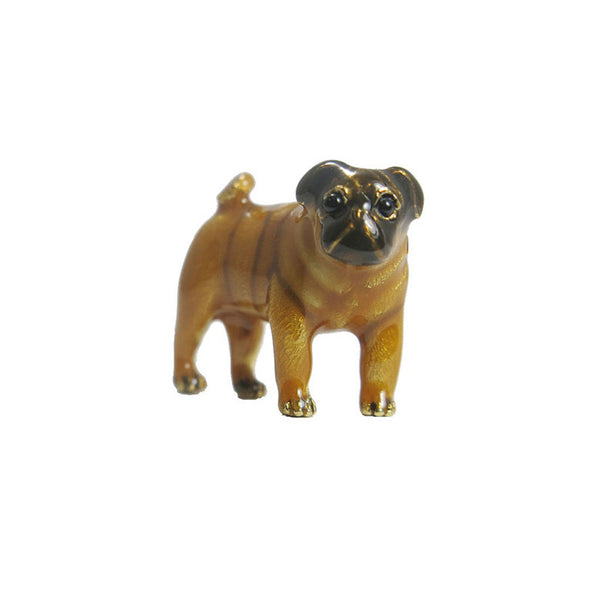 Brown Pug Adorable Pooch ® Pin