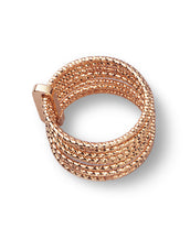 22k Rose Gold Plated Sterling Silver Stacked Ring