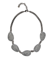 Stardust Hematite Multi Discs Collar Necklace