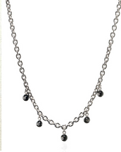 Black Starlight Charm Necklace