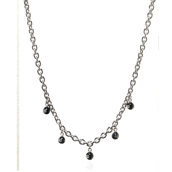 Black Starlight Charm Necklace
