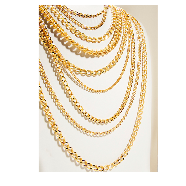 Multi Chain Gold Plated Necklace