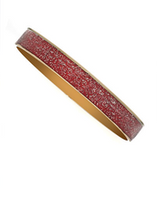 Thin Red Stardust Bangle Bracelet