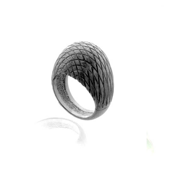 Snakeskin Hematite Ring