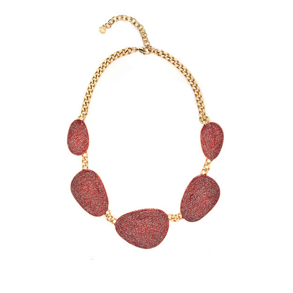 Stardust Large Goldtone Multi Discs Collar Necklace