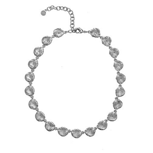 Matte Silver Tone Necklace