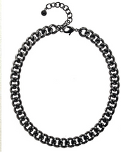 Curb Link Hematite Necklace
