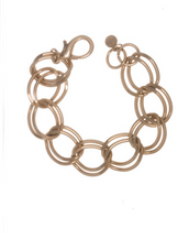 Gold Tone Open Curve Bracelet