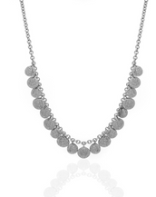 Silvertone Stardust Multiple Seashell Necklace