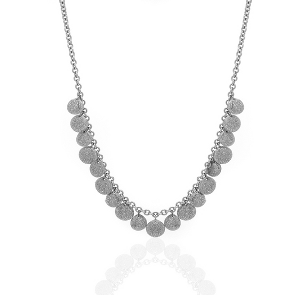 Silvertone Stardust Multiple Seashell Necklace