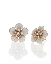Stardust White Small Flower Earrings