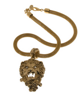 Lion Pendant Collar Necklace