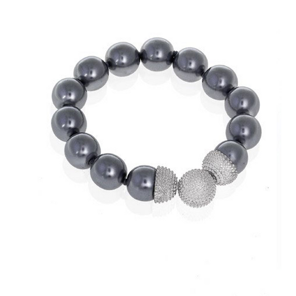 Gray 14mm Caviar Magnetic Attractions™ Bracelet