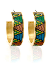 MAYA™ Aztec Triangle Hoop Earrings