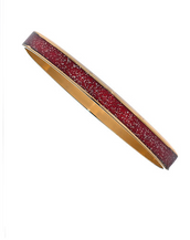 Thin Red Stardust  Bangle