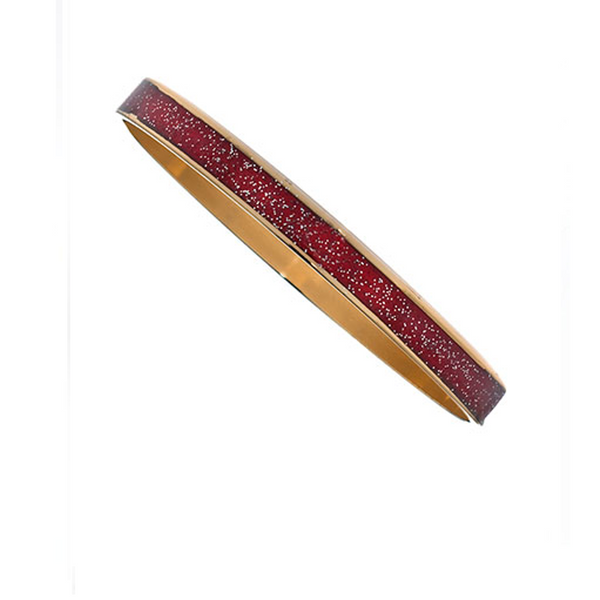 Thin Red Stardust  Bangle