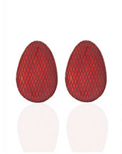 Red Button Earring