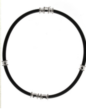 Black Rubber Collar Necklace