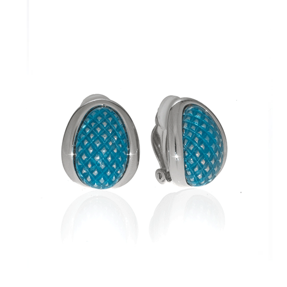 Celestial Blue Sharkskin Earrings