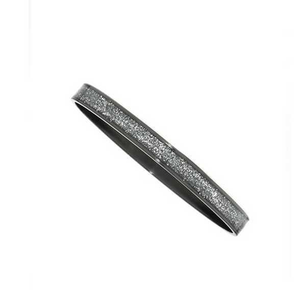 Hematite Stardust Thin Bangle