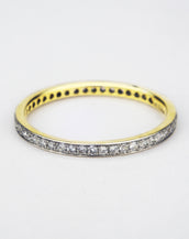14K Yellow Gold  Eternity band Ring