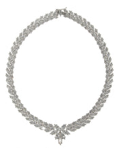 STERLING SILVER CZ MARQUIS 17' NECKLACE