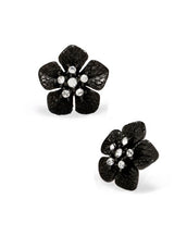 Garden of Love Hematite Small Flower Earrings