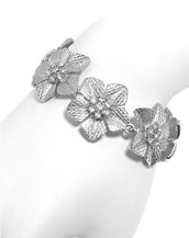 Garden of Love Silver Flower Bracelet