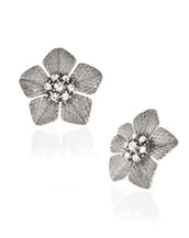 Garden of Love Silver Large Flower Earrings