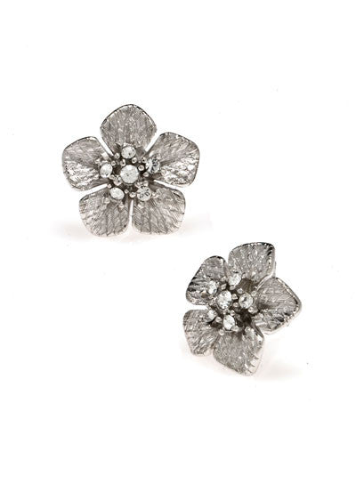 Garden of Love Silver Small Flower Earrings