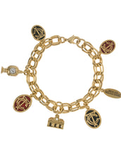 Grand Central Goldtone Multi-Charm Bracelet