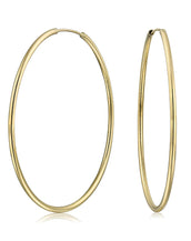 14k Gold Filled Hoops 1-3/8 inch Diameter