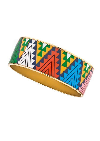 MAYA™ Aztec Triangle Pattern Bangle Bracelets