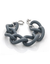 Ponte Vecchio Charcoal Grey Chain Bracelet