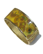 Van Gogh Sunflowers Hinged Bracelet