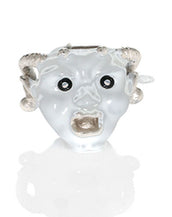 White Goldtone Horned Gargoyle Charm